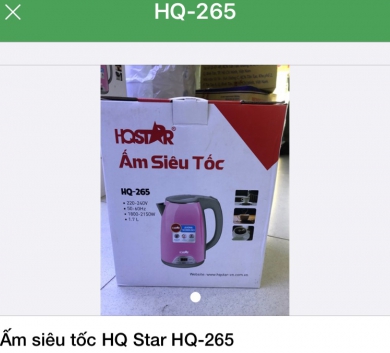 Ấm siêu tốc HQ Star HQ-265