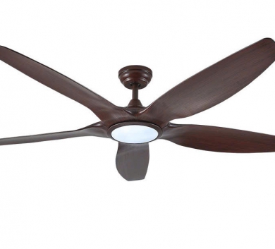 Quạt trần đèn 5 cánh gỗ đậm 0967