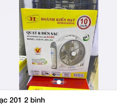 Quạt sạc 201 2 bình