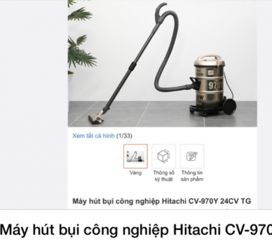 Máy hút bụi công nghiệp Hitachi CV-970Y