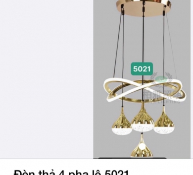 Đèn thả 4 pha lê 5021