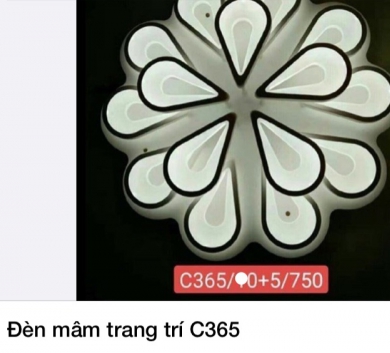 Đèn mâm trang trí C365