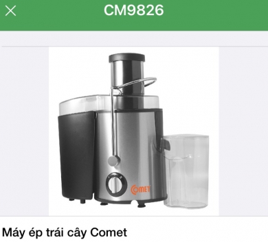 Máy ép trái cây Comet 