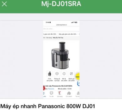 Máy ép nhanh Panasonic 800W DJ01
