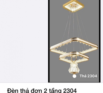 Đèn thả đơn 2 tầng 2304