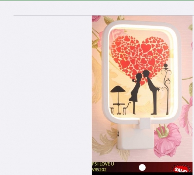 Đèn trái tim love VR5202-1 