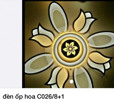 Đèn ốp hoa C026/8+1