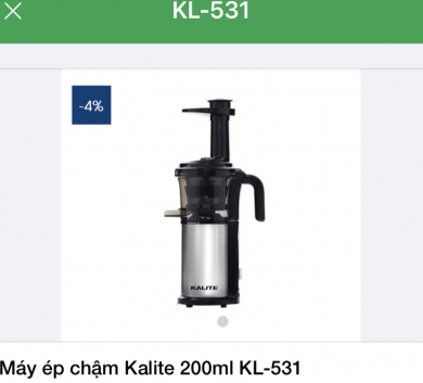 Máy ép chậm Kalite 200ml KL-531