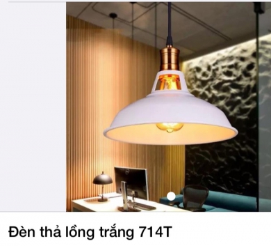 Đèn thả lồng trắng 714T