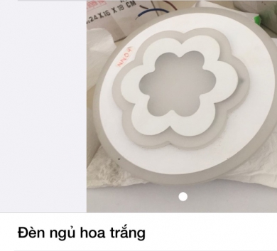 Đèn ngủ hoa trắng NN04