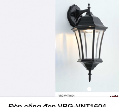Đèn cổng đen VRG-VNT1604