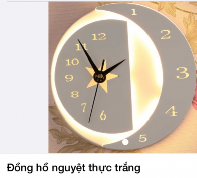 Đồng hồ nguyệt thực trắng  VR413