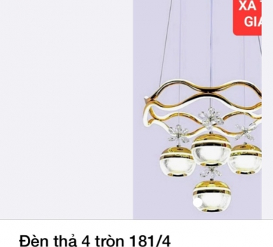Đèn thả 4 tròn 181/4