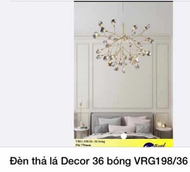 Đèn thả lá Decor 36 bóng VRG198/36
