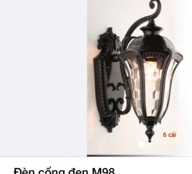 Đèn cổng đen M98