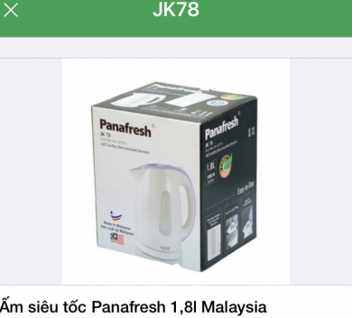 Ấm siêu tốc Panafresh 1,8l Malaysia