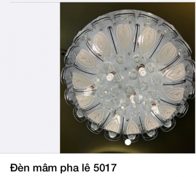 Đèn mâm pha lê 5017