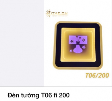 Đèn tường T06 fi 200