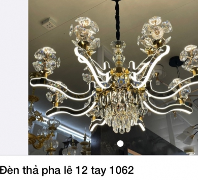 Đèn thả pha lê 12 tay 1062