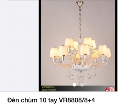 Đèn chùm 10 tay VR8808/8+4