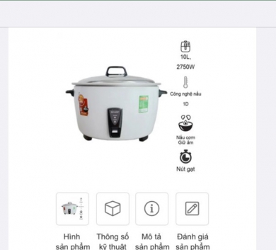 Nồi cơm Sharp 30lon 10lit