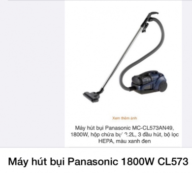 Máy hút bụi Panasonic 1800W CL573
