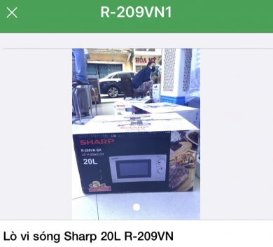 Lò vi sóng Sharp 20L R-209VN