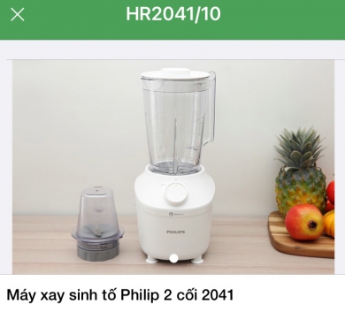 Máy xay sinh tố Philip 2 cối 2041