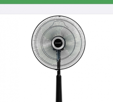 Quạt đứng Sharp đen 