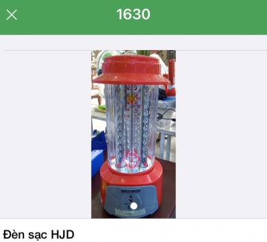Đèn sạc HJD 1630