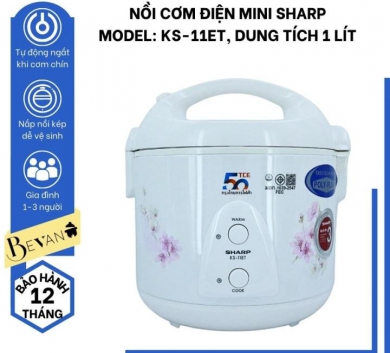 Nồi cơm điện mini Sharp KS-11ET 1 lít