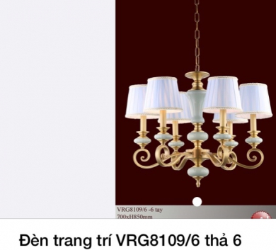 Đèn trang trí VRG8109/6 thả 6