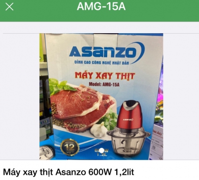 Máy xay thịt Asanzo 600W 1,2lit