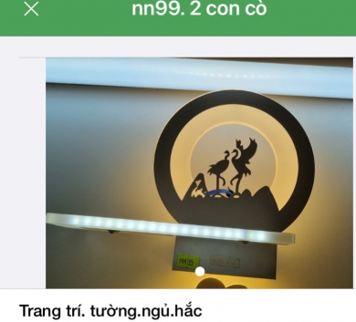 Đèn Trang trí  nn99. 2 con cò 