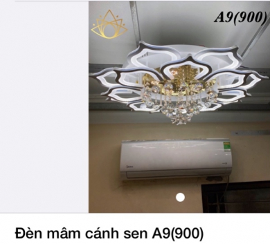 Đèn mâm cánh sen A9(900)