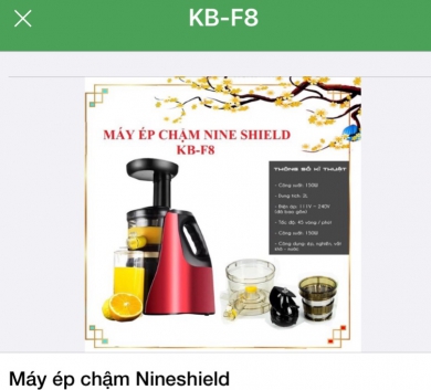 Máy ép chậm Nineshield