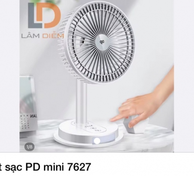 Quạt sạc PD mini 7627