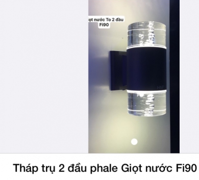 Tháp trụ 2 đầu phale Giọt nước Fi90