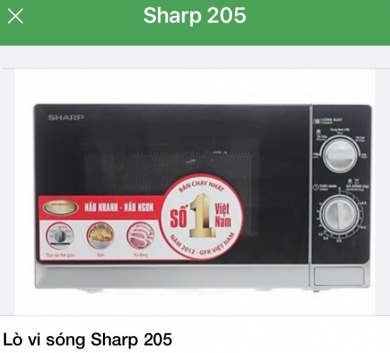 Lò vi sóng Sharp 205