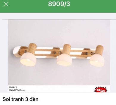Soi tranh 3 đèn 8909/3 