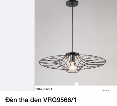 Đèn thả đen VRG9566/1
