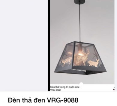 Đèn thả đen VRG-9088
