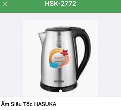Ấm Siêu Tốc HASUKA HSK-2772 