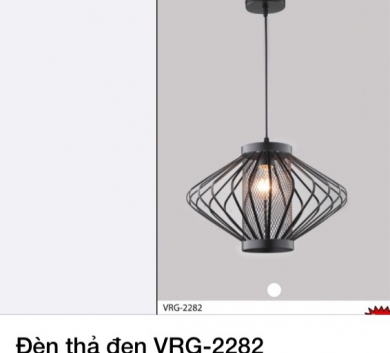Đèn thả đen VRG-2282