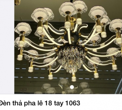 Đèn thả pha lê 18 tay 1063