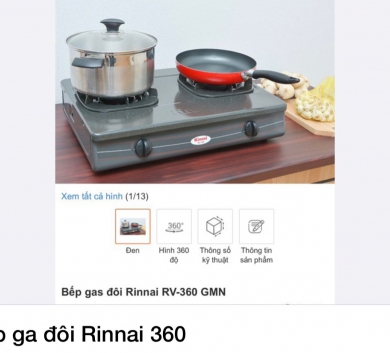 Bếp ga đôi Rinnai 360