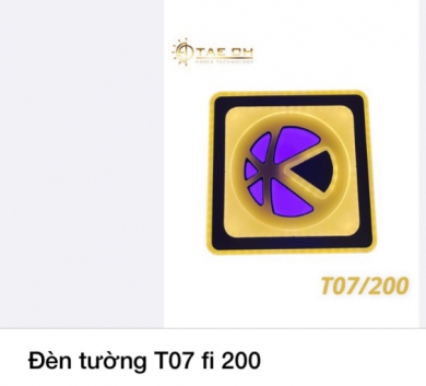 Đèn tường T07 fi 200