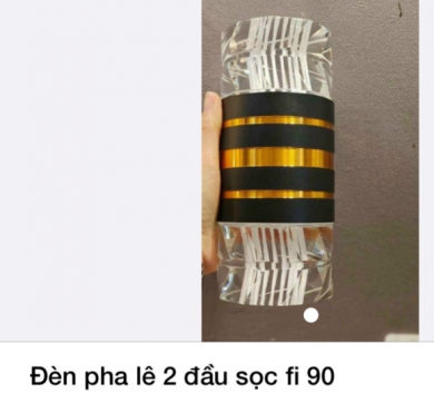 Đèn pha lê 2 đầu sọc fi 90