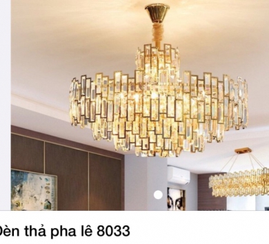 Đèn thả pha lê 8033