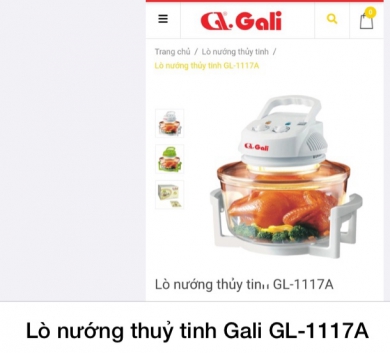 Lò nướng thuỷ tinh Gali GL-1117A